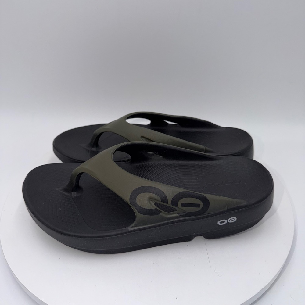 Oofos OOriginal Sport Recovery Sandals Black Forest Green Women 7 EU 38